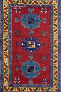 Кавказский ковер ручной работы Ширван 1,67x1,26м 1.26x1.67