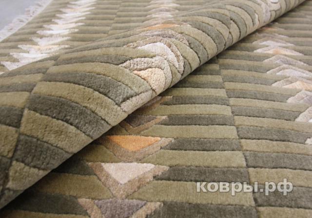 ковер ручной работы Индийский ковер ручной работы из шелка и шерсти 2.08x1.51 — фото 3