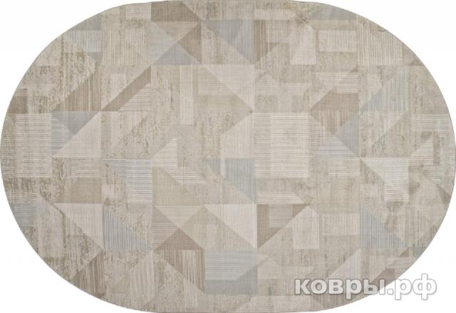 ковер Ковер Современный VALENTIS AFINA F416AD BEIGE / L.BROWN Овал