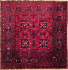 Шерстяной Афганский ковер ручной работы Beljik (Белджик) 1x0.95