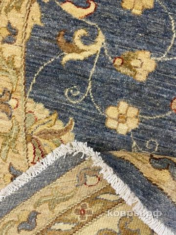 ковер ручной работы Шерстяной Афганский ковер ручной работы Сhoubi Ziegler (Чуби зиглер)  3.66x3.61 — фото 4