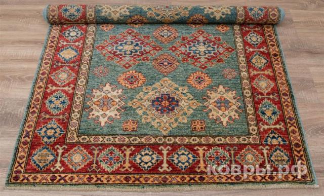 ковер ручной работы Пакистанский ковер ручной работы Казах 1.18x1.88м — фото 2