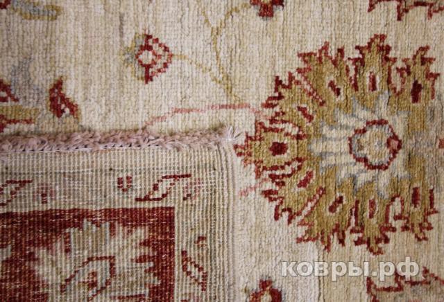 ковер ручной работы Шелковый Афганский ковер ручной работы Сhoubi (Чуби) 3.4x0.79 — фото 4