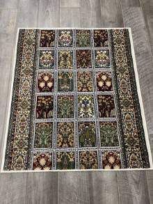 Коврик № 1724,бежево-серый,размер 1 на 1,2 метра