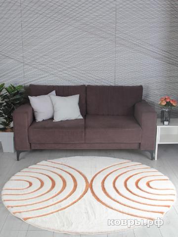 ковер Ковер PIXEL RABBIT CARVING PX4005 CREAM / TERRA Круг — фото 4