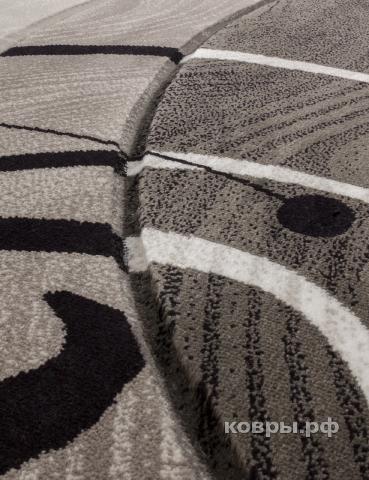 ковер Merinos Mega Carving 4780 GRAY Овал — фото 4
