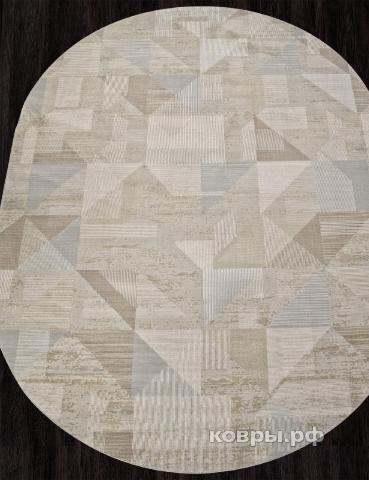 ковер Ковер VALENTIS AFINA F416AD BEIGE / L.BROWN Овал — фото 2