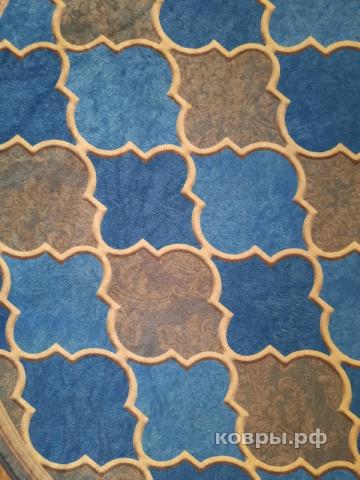 ковер Turcia Decovilla 21023.102 HANZADE Голубой Круг — фото 2