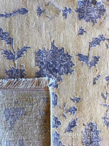 ковер ручной работы Индийский ковер ручной работы из шелка и шерсти Rajkumar (Ражкумар) 2.41x1.75 — фото 3