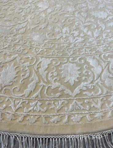 ковер ручной работы Индийский ковер ручной работы из шелка и шерсти Rajkumar (Ражкумар) 2.52x2.52 — фото 2