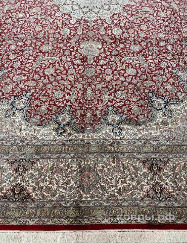 ковер ручной работы Шелковый Индийский ковер ручной работы Kashmir (Кашмир) 3.69x2.74 — фото 3