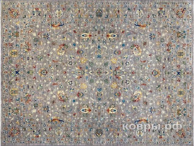 ковер ручной работы Шелковый Афганский ковер ручной работы Waziri (Вазири солтани) 3.65x2.75