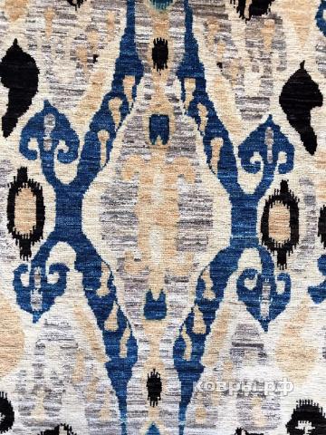 ковер ручной работы Шелковый Афганский ковер ручной работы Ikat (Икат) 2.93x1.78 — фото 2