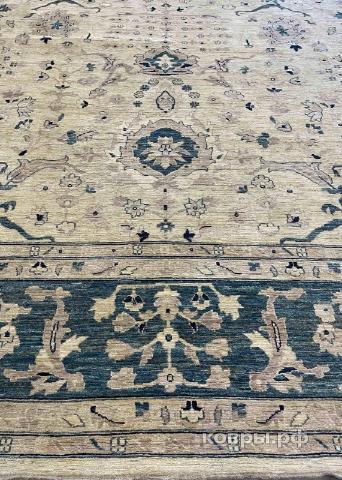 ковер ручной работы Шерстяной Афганский ковер ручной работы Сhoubi Ziegler (Чуби зиглер)  5.44x4.17 — фото 5