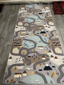 Коврик № 1769,серый,размер 1,25 на 3,05 метра