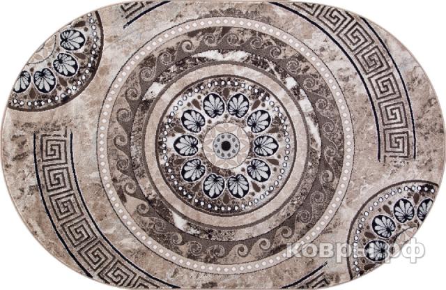 ковер Merinos Valencia Deluxe d300 BROWN Овал — фото 2