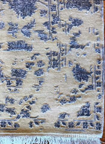 ковер ручной работы Индийский ковер ручной работы из шелка и шерсти Rajkumar (Ражкумар) 2.41x1.75 — фото 4