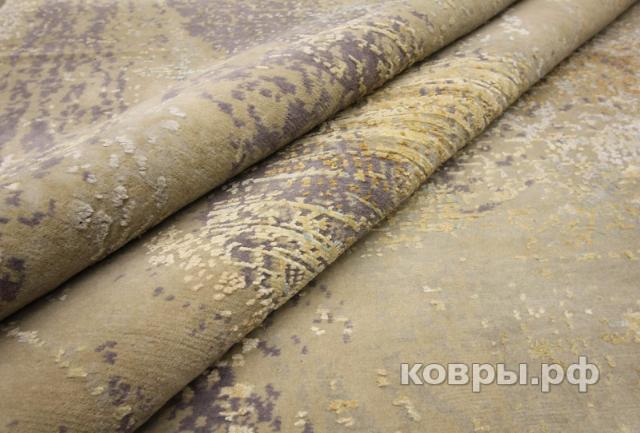 ковер ручной работы Индийский ковер ручной работы из шелка и шерсти 4.34x3.17 — фото 5