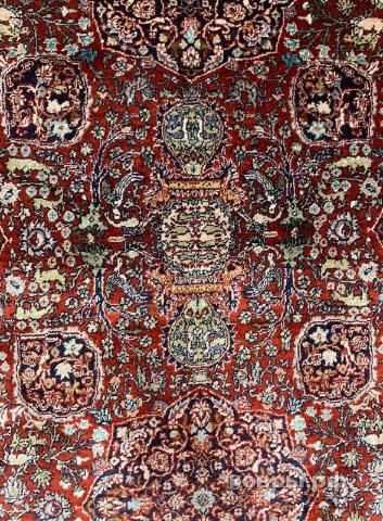 ковер ручной работы Шелковый Китайский ковер ручной работы 400 lines (400 линий) 1.25x1.85 — фото 4