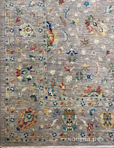 ковер ручной работы Шелковый Афганский ковер ручной работы Waziri (Вазири солтани) 3.65x2.75 — фото 2