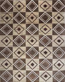 Афганский ковер ручной работы из шелка и шерсти Modern (Модерн) 3.27x2.54