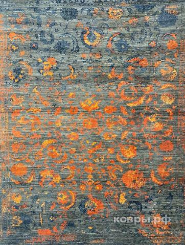 ковер ручной работы Шелковый Афганский ковер ручной работы Ruined Classics (Разрушенная классика) 4.4x3.6 — фото 2