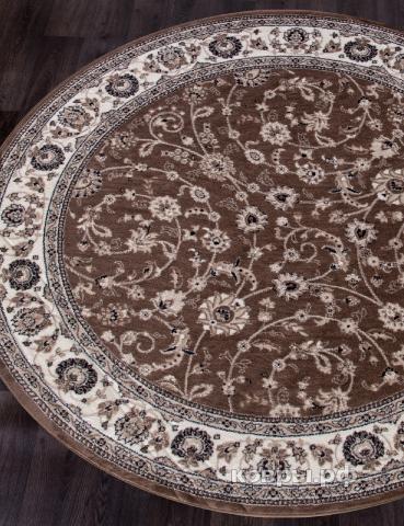 ковер Merinos Valencia Deluxe d251 BROWN Круг — фото 2