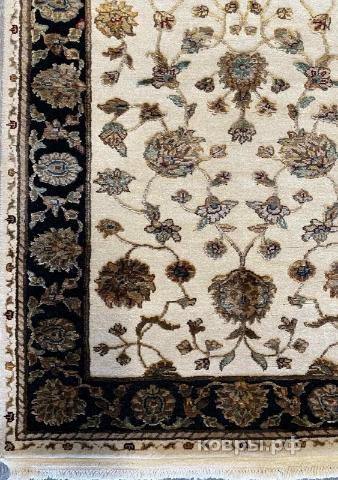 ковер ручной работы Индийский ковер ручной работы из шелка и шерсти 3.5x0.77 — фото 3