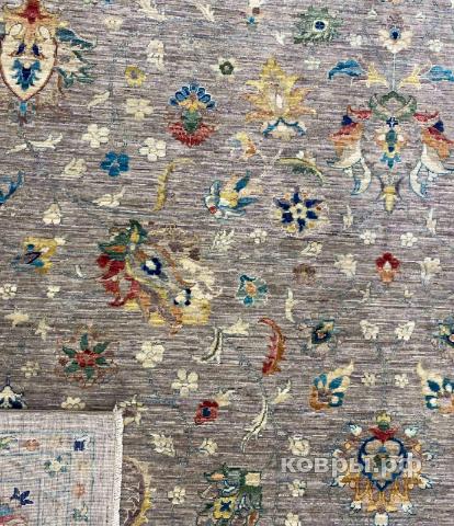 ковер ручной работы Шелковый Афганский ковер ручной работы Waziri (Вазири солтани) 3.65x2.75 — фото 3