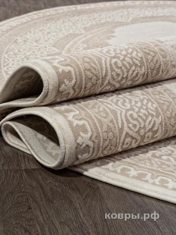 ковер Ковер ROZA SIESTA M029A WHITE / LIGHT BEIGE Овал — фото 4