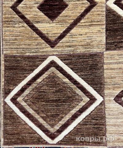 ковер ручной работы Афганский ковер ручной работы из шелка и шерсти Modern (Модерн) 3.27x2.54 — фото 2