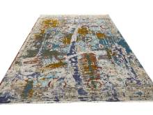 Индийский ковер ручной работы из шелка и шерсти 3.74x2.75