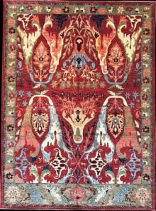 Шелковый Афганский ковер ручной работы Bidjar (Биджар) 3.71x2.76