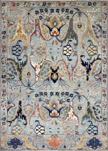 Шелковый Афганский ковер ручной работы Bidjar (Биджар) 4.18x3.02