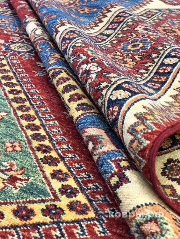 ковер ручной работы Шерстяной Афганский ковер ручной работы Kazakh (Казах) 3.17x2.54 — фото 5