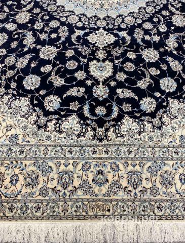 ковер ручной работы Иранский ковер ручной работы из шелка и шерсти Nain (Наин) 3.52x2.5 — фото 2