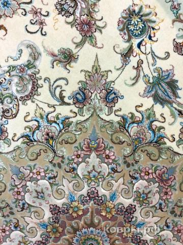 ковер ручной работы Иранский ковер ручной работы из шелка и шерсти Tabriz (Табриз) 3.2x2 — фото 2