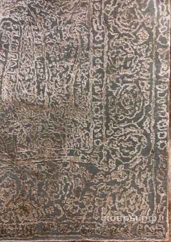 ковер ручной работы Индийский ковер ручной работы из шелка и шерсти 2.46x3.12 — фото 4