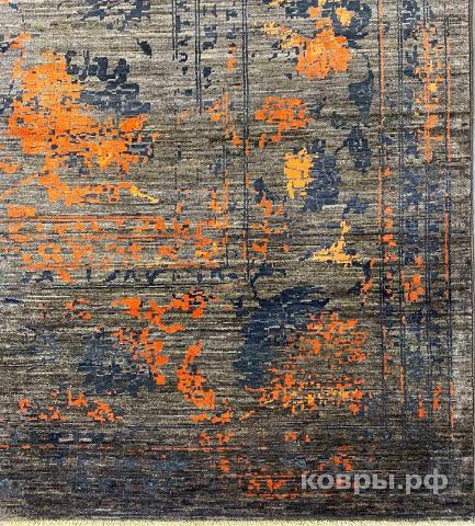 ковер ручной работы Шелковый Афганский ковер ручной работы Ruined Classics (Разрушенная классика) 4.4x3.6 — фото 4