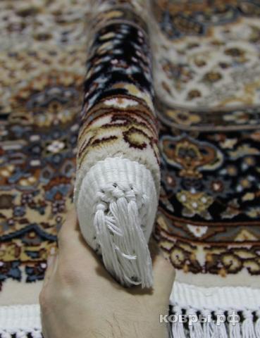 ковер Merinos Shahreza d414 CREAM-NAVY Овал — фото 5