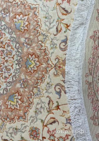 ковер ручной работы Иранский ковер ручной работы из шелка и шерсти Tabriz (Табриз Забвар) 2x2.05 — фото 2