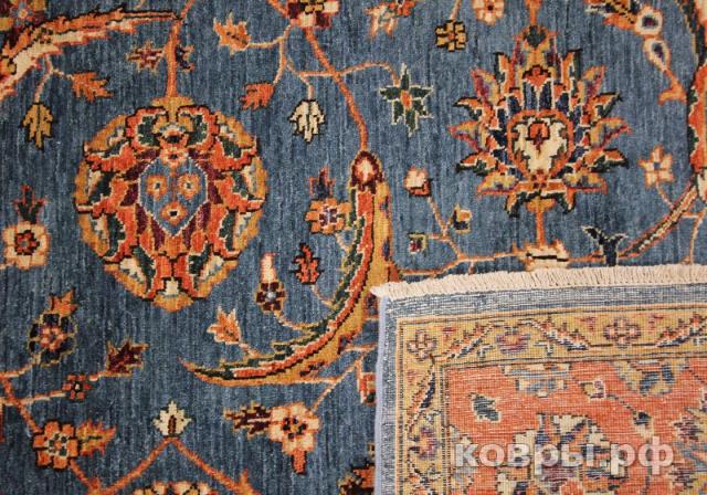 ковер ручной работы Афганский ковер ручной работы из шелка и шерсти Bidjar (Биджар) 2.9x2.05 — фото 4