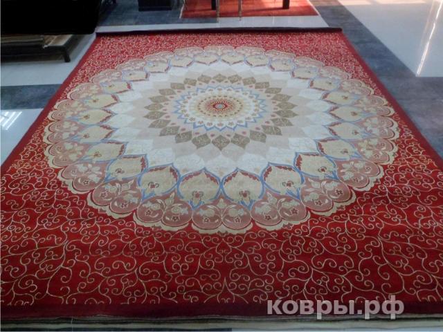 ковер ручной работы Дизайнерский ковер ручной работы из шерсти дикого яка 3,66x4,57 — фото 2