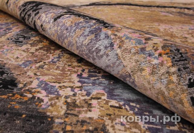 ковер ручной работы Индийский ковер ручной работы из шелка и шерсти 3x2.03 — фото 2