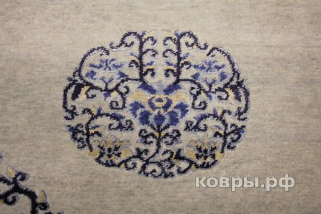 ковер ручной работы Индийский ковер ручной работы из шелка и шерсти 3x2.52 — фото 2