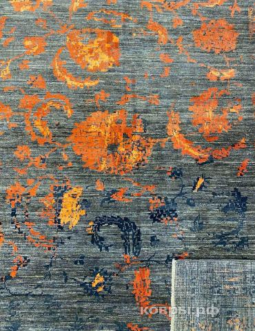 ковер ручной работы Шелковый Афганский ковер ручной работы Ruined Classics (Разрушенная классика) 4.4x3.6 — фото 5