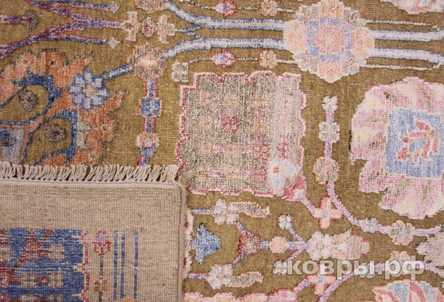 ковер ручной работы Индийский ковер ручной работы из шелка и шерсти 4.2x3.03 — фото 2