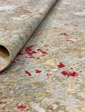 ковер ручной работы Индийский ковер ручной работы из шелка и шерсти 4.24x3.05 — фото 3