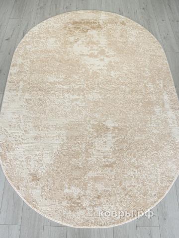 ковер Ковер ROZA SIESTA M028A LIGHT BEIGE / BEIGE Овал — фото 2
