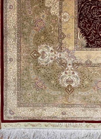 ковер ручной работы Шелковый Китайский ковер ручной работы 3.4x4.61 — фото 5